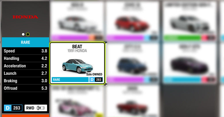 Honda Beat 1991 | Forza Horizon 6 Forza Horizon 6 car: Honda Beat 1991