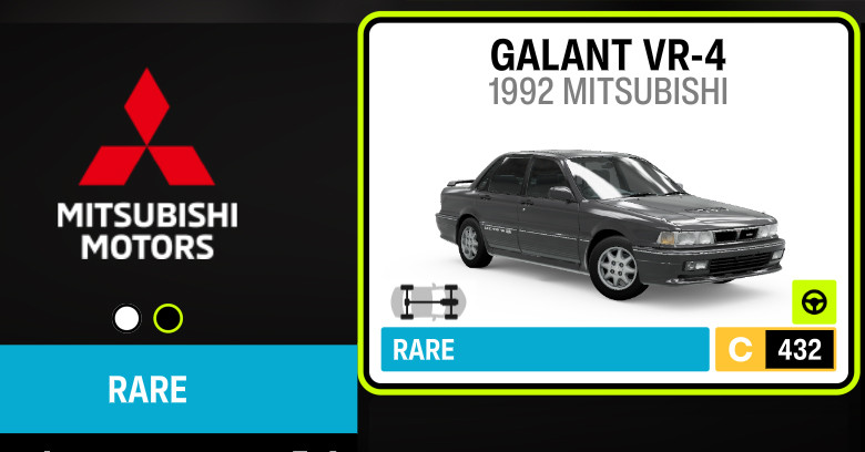 Forza Horizon 6 Galant VR-4 car.