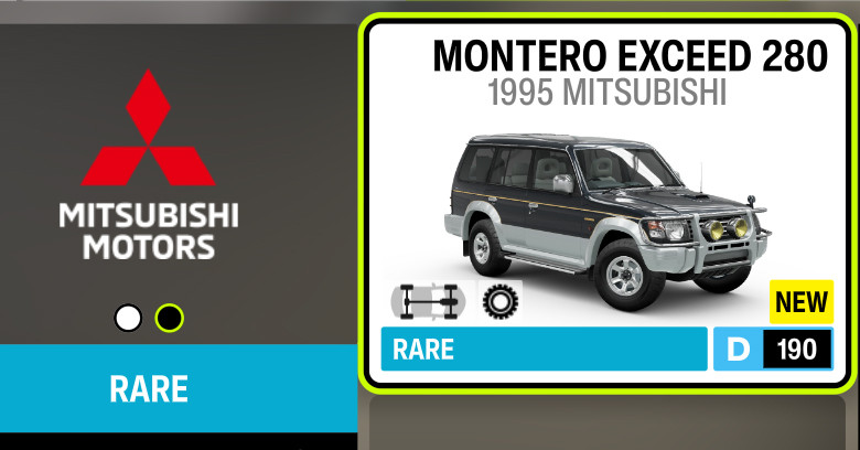 Forza Horizon 6 Mitsubishi Montero.