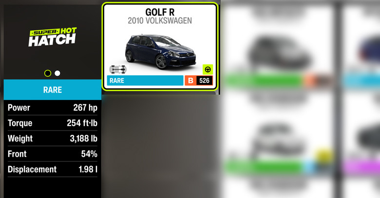 2010 Golf R | Forza Horizon 6 Forza Horizon 6 Car: 2010 Golf R.