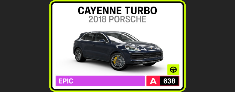 Forza Horizon 6 Porsche Cayenne Turbo.