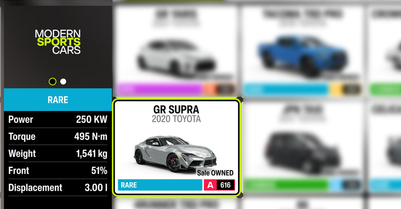 2020 Toyota GR Supra | Forza Horizon 6 2020 Toyota GR Supra car in Forza Horizon 6