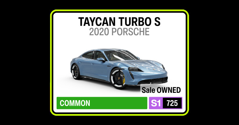 Forza Horizon 6 Porsche Taycan S Turbo Tune.