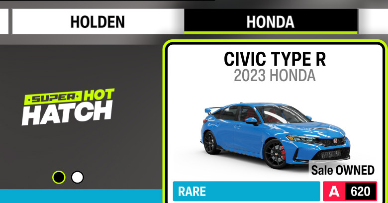 Forza Horizon 6 2023 Honda Civic Type R Tune.