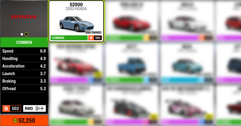 Honda S2000 (2003) | Forza Horizon 6 Honda S2000 car in Forza Horizon 6