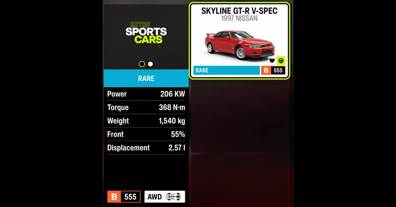 Skyline GT-R R33 | Forza Horizon 6 R33 Basic stats and performance in Forza Horizon 6