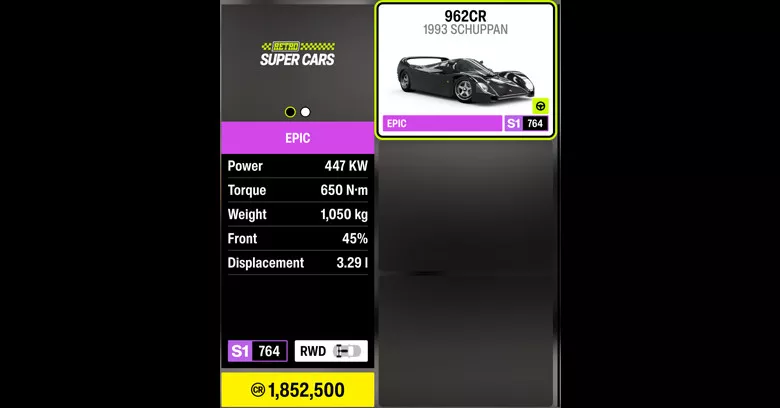 Schuppan 962CR in Forza Horizon 6