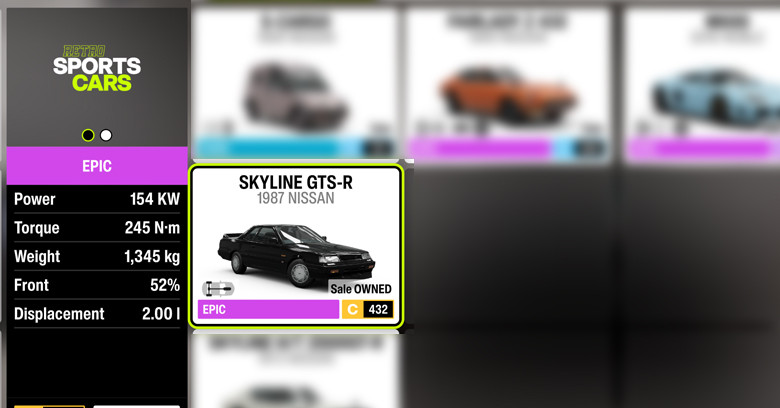Forza Horizon 6 Car: Skyline GT-S R