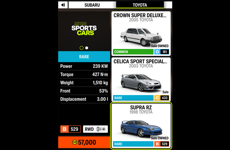Supra RZ 1998 | Forza Horizon 6 Supra RZ 1998 car in Forza Horizon 6