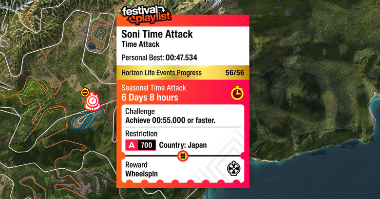 Soni Time Attack | Forza Horizon 6 Forza Horizon 6 Soni Time Attack championship.