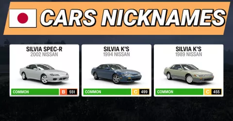 Forza Horizon 6: Japanese Cars Nicknames