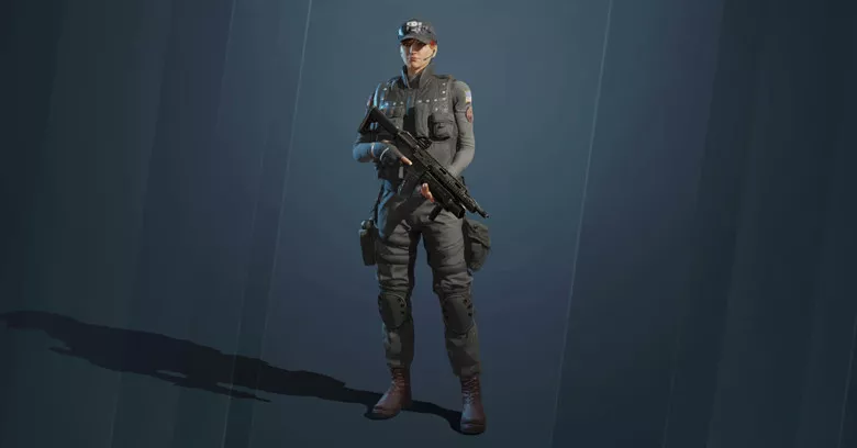 Rainbow Six Mobile Ash operator full body character model.