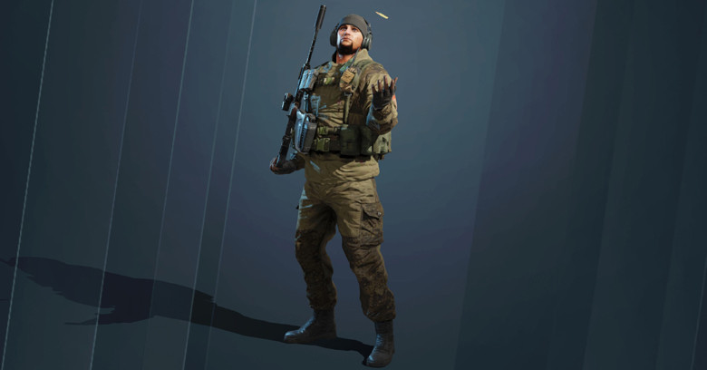 Rainbow Six Mobile Glaz operator full body character model.