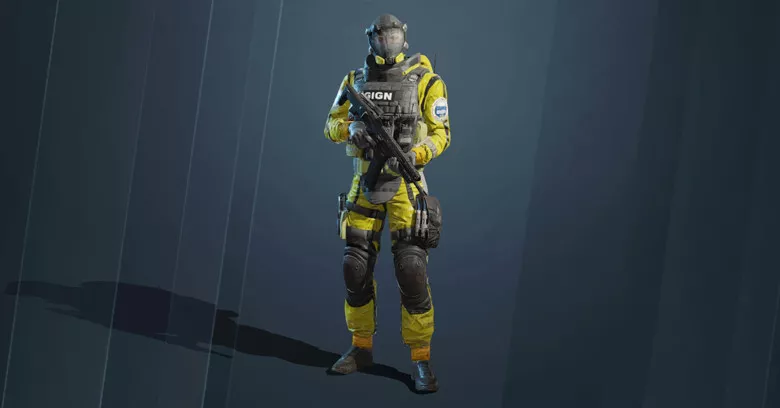 Rainbow Six Mobile Lion operator full body character model.