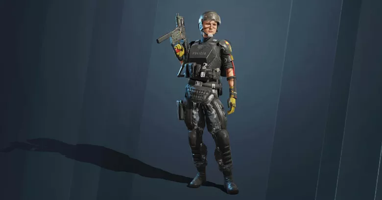 Rainbow Six Mobile Mira operator full body character model.