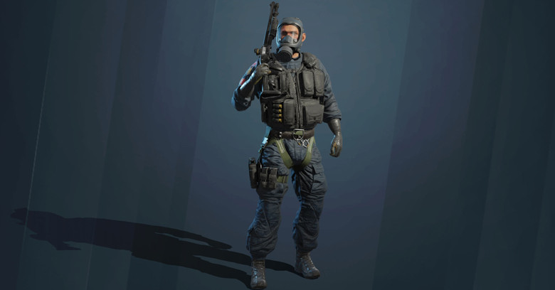 Smoke Operator Rainbow Six Mobile Smoke operator full body character model.