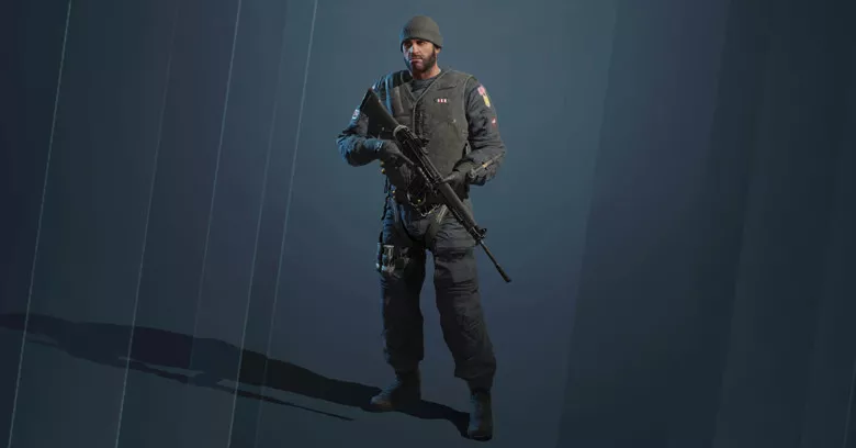Rainbow Six Mobile Thatcher operator full body character model.