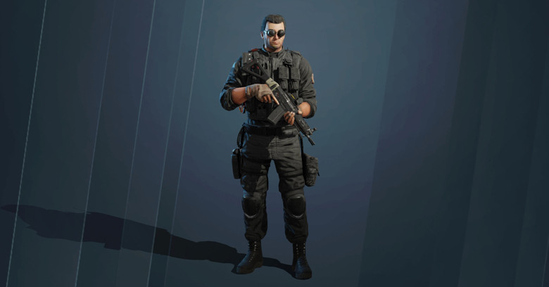 Rainbow Six Mobile Thermite operator full body character model.