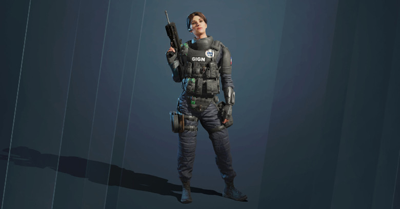 Rainbow Six Mobile Twitch operator full body character model.