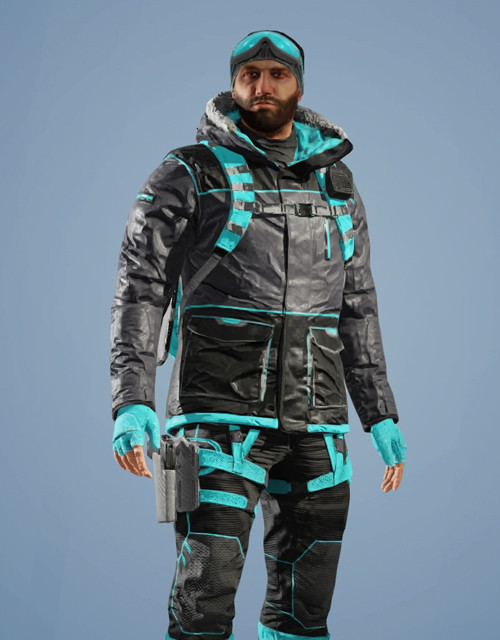 Buck | Magnum Blue Outfit Rainbow Six Mobile - zilliongamer