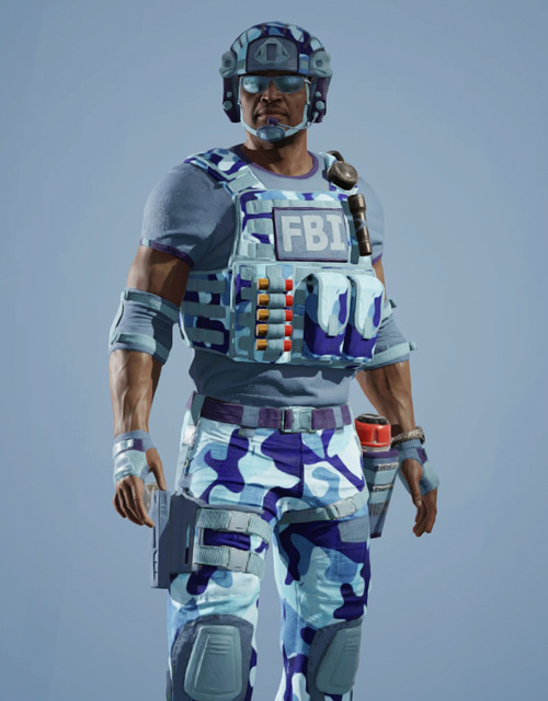 Castle | Cruise Blue Outfit Rainbow Six Mobile - zilliongamer