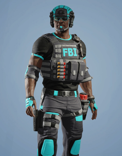 Castle | Magnum Blue Outfit Rainbow Six Mobile - zilliongamer