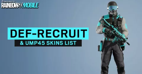 Def Recruit & UMP45 Skins List