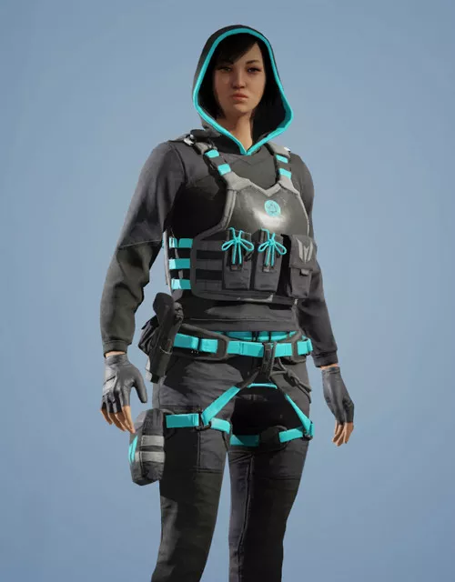 Hibana | Magnum Blue Outfit Rainbow Six Mobile - zilliongamer