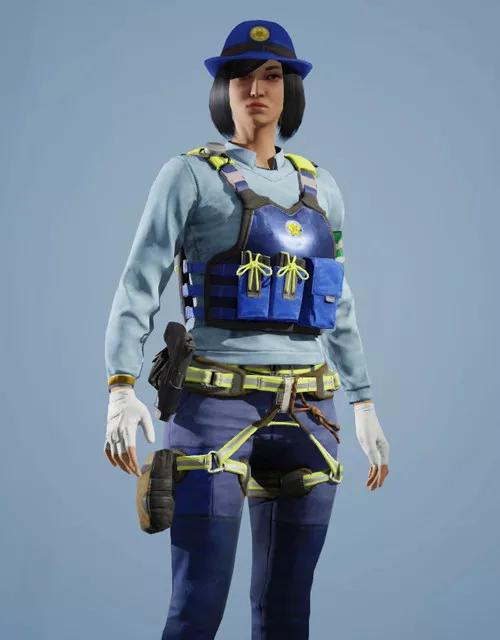 Hibana | Patrol Officer Outfit Rainbow Six Mobile - zilliongamer