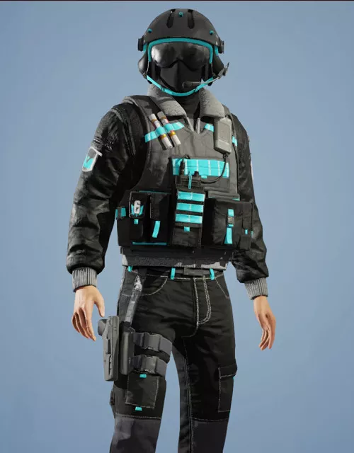 Jager | Magnum Blue Outfit Rainbow Six Mobile - zilliongamer