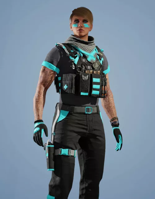 Valkyrie | Magnum Blue Outfit Rainbow Six Mobile - zilliongamer