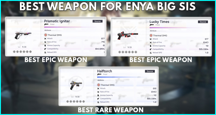 Best Weapon For Enya Big Sis Snowbreak: Containment Zone - zilliongamer