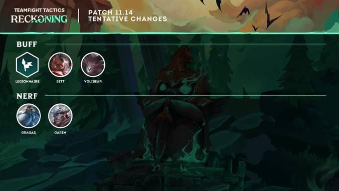 TFT Patch 11.14 Notes | Teamfight Tactics - zilliongamer