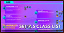 TFT Set 7.5 Classes List