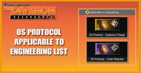 The Division Resurgence - OS Protocol | Applicable To Engineering