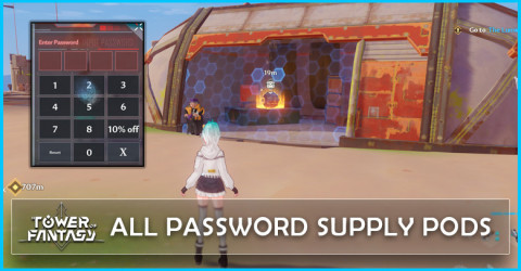 All Password Supply Pod in Tower of Fantasy