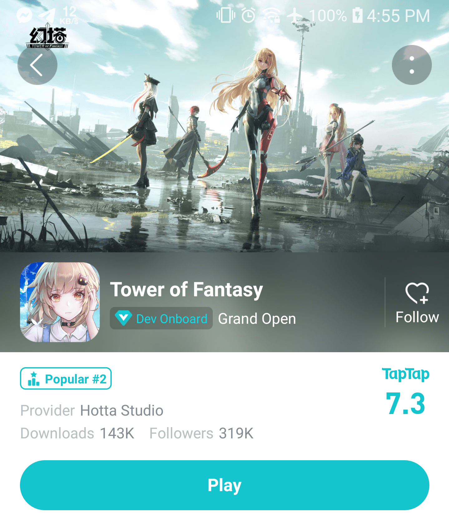 tower of fantasy download android