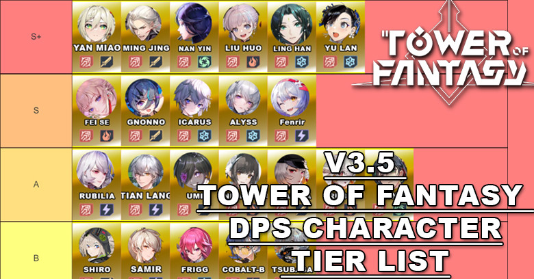 V3.5 Tower of Fantasy DPS Character Tier List 2023