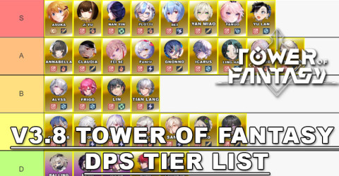V3.8 Tower of Fantasy DPS Tier List 2024 V3.8 Tower of Fantasy DPS Tier List 2024