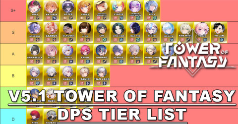 V5.1 Tower of Fantasy DPS Tier List 2025