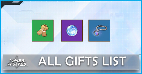 Tower of Fantasy Gifts List