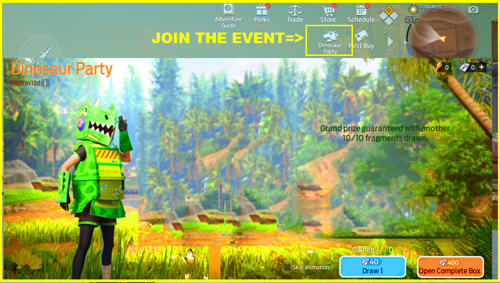 Dinosaur Party Event Undawn