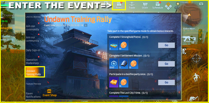 Training Rally Event | Undawn