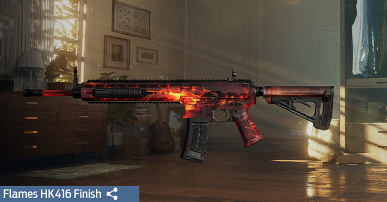 Flames HK416 Skin Undawn - zilliongamer
