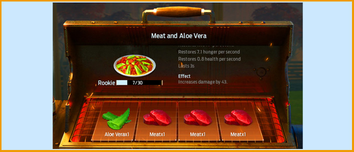 Meat and Aloe Vera Food Recipes Undawn