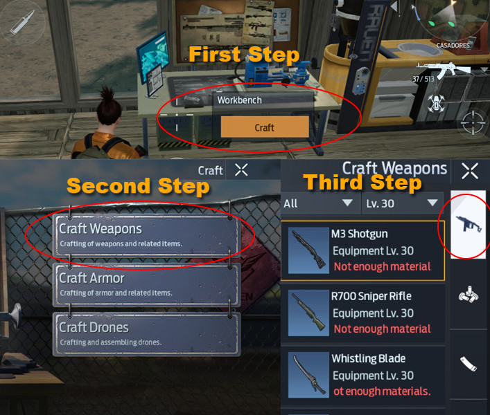 How to Craft M3 Shotgun in Undawn