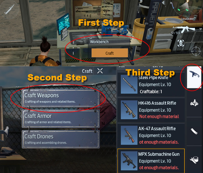 How to Craft MPX Submachine Gun in Undawn