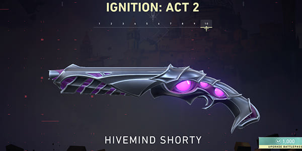 Act 2 Battle Pass Skin: Hivemind Shorty | Valorant - zilliongamer