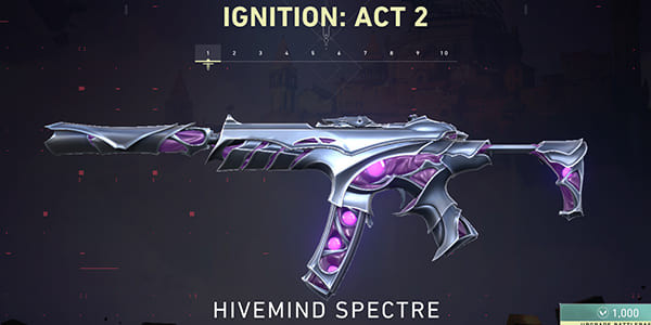 Act 2 Battle Pass Skin: Hivemind Spectre | Valorant - zilliongamer