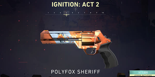 Act 2 Battle Pass Skin: Polyfox Sheriff | Valorant - zilliongamer